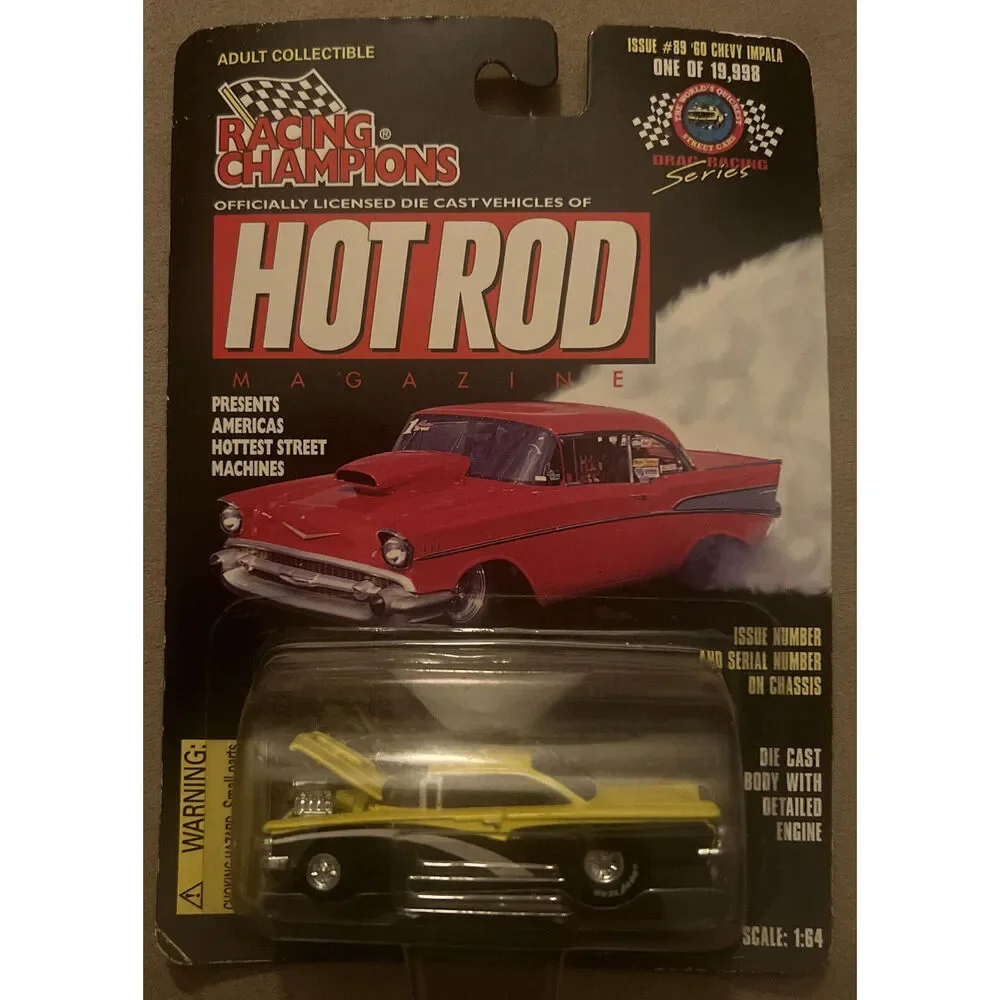 Chevy Impala 60’ Vintage Racing champions Hot Rod #89 Die cast Drag Race Series